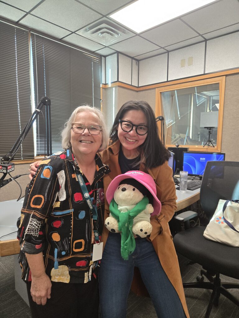 Data With Style™ and FUSE Executive Fellow Jacky So with Terry Travis in the KKOB studio